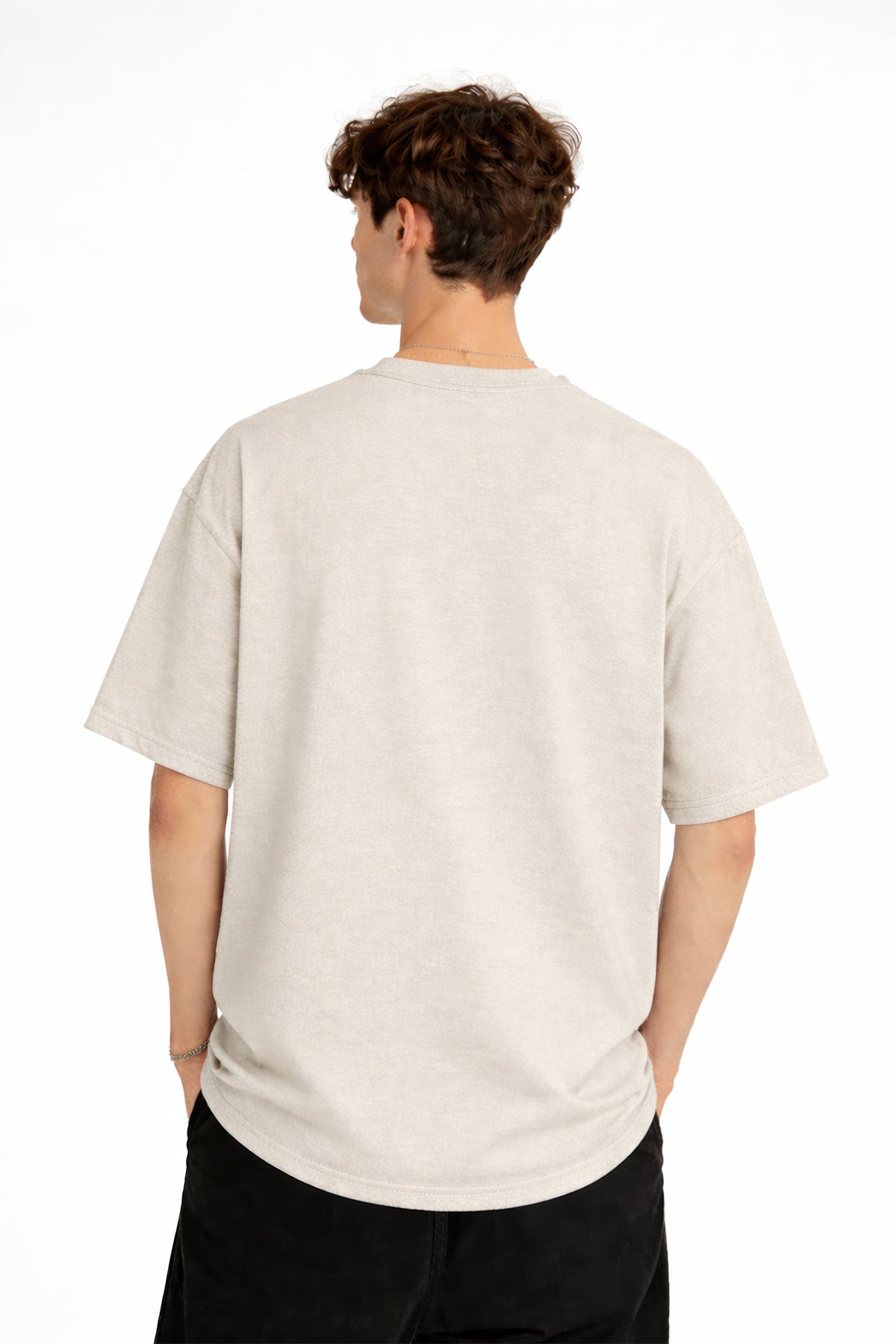 Bear2 - Oversize Tişört BEJ