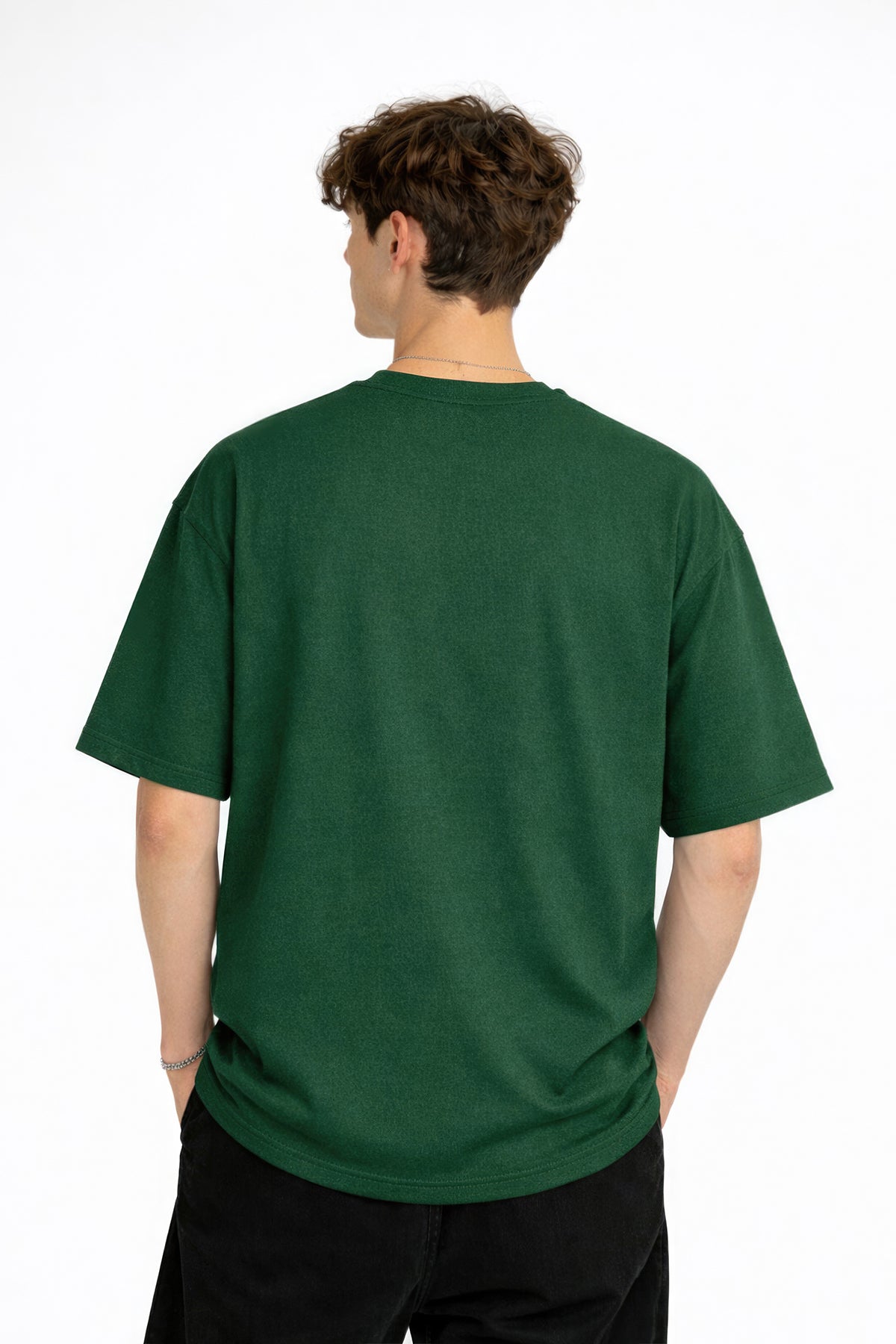 Blurry - Oversize Erkek Tişört HAKI