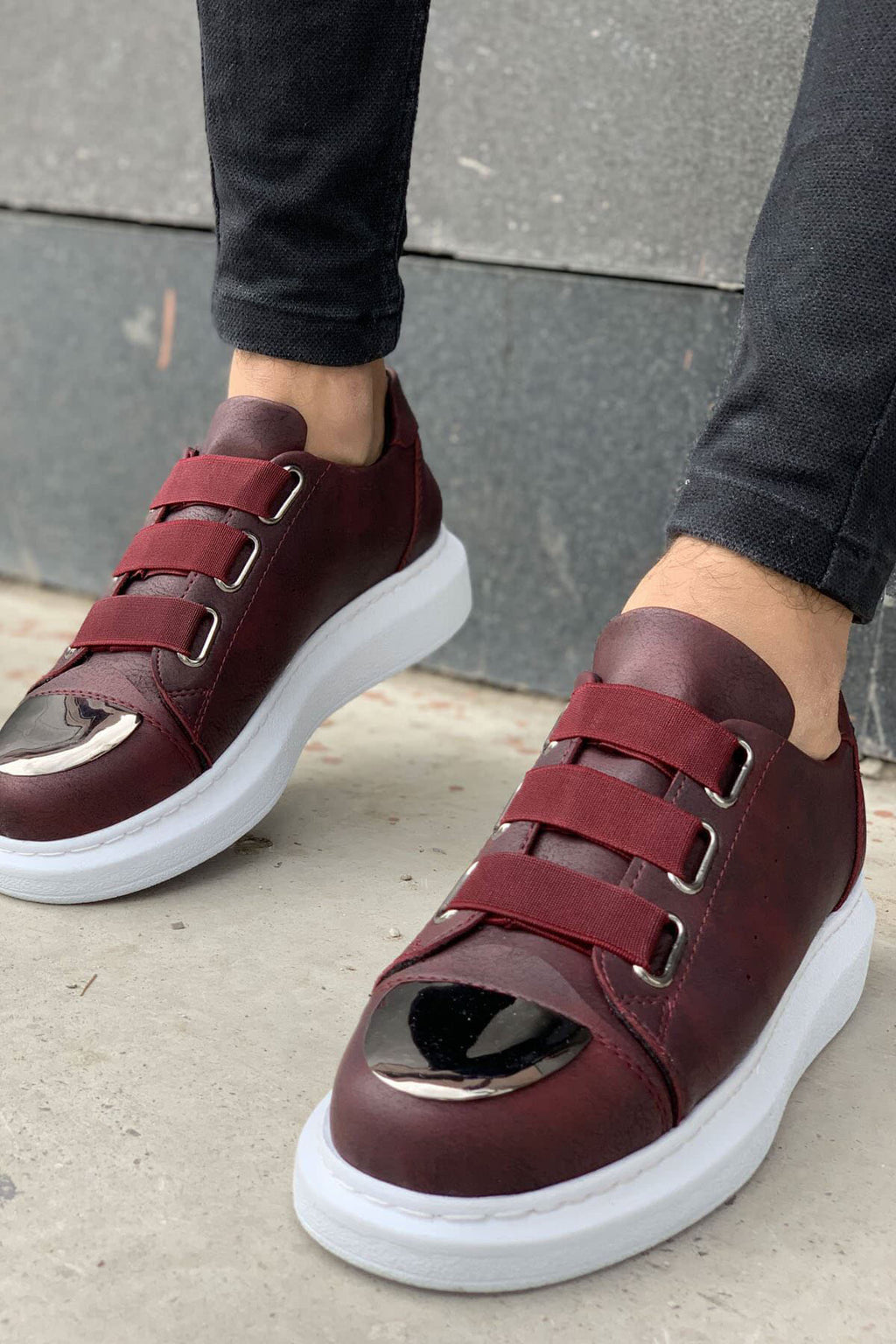MN251 - CBT Mirror Erkek Ayakkabı BORDO
