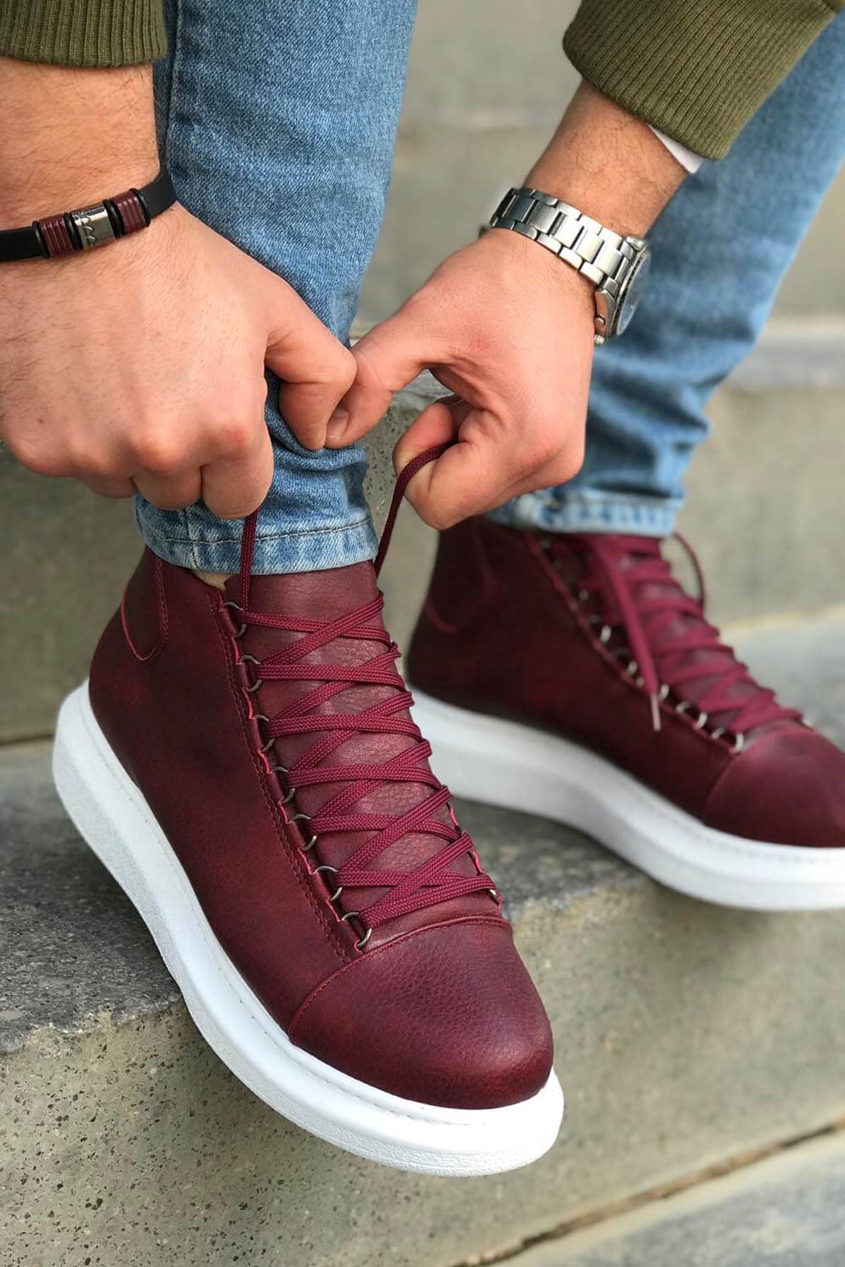 MN258 - CBT Roma Erkek Bot BORDO