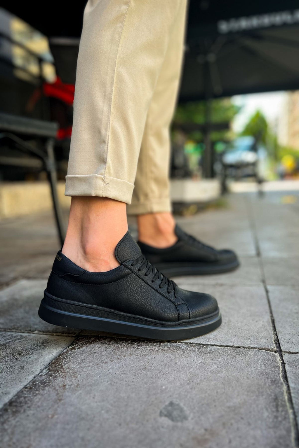 MN979 - Santoni CRT Spor Erkek Ayakkabı SIYAH