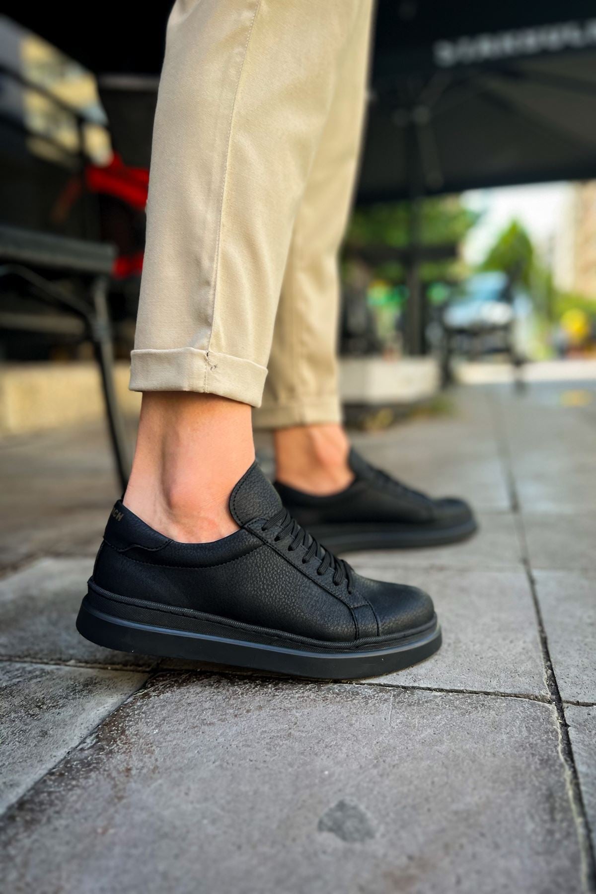 MN979 - Santoni CRT Spor Erkek Ayakkabı SIYAH